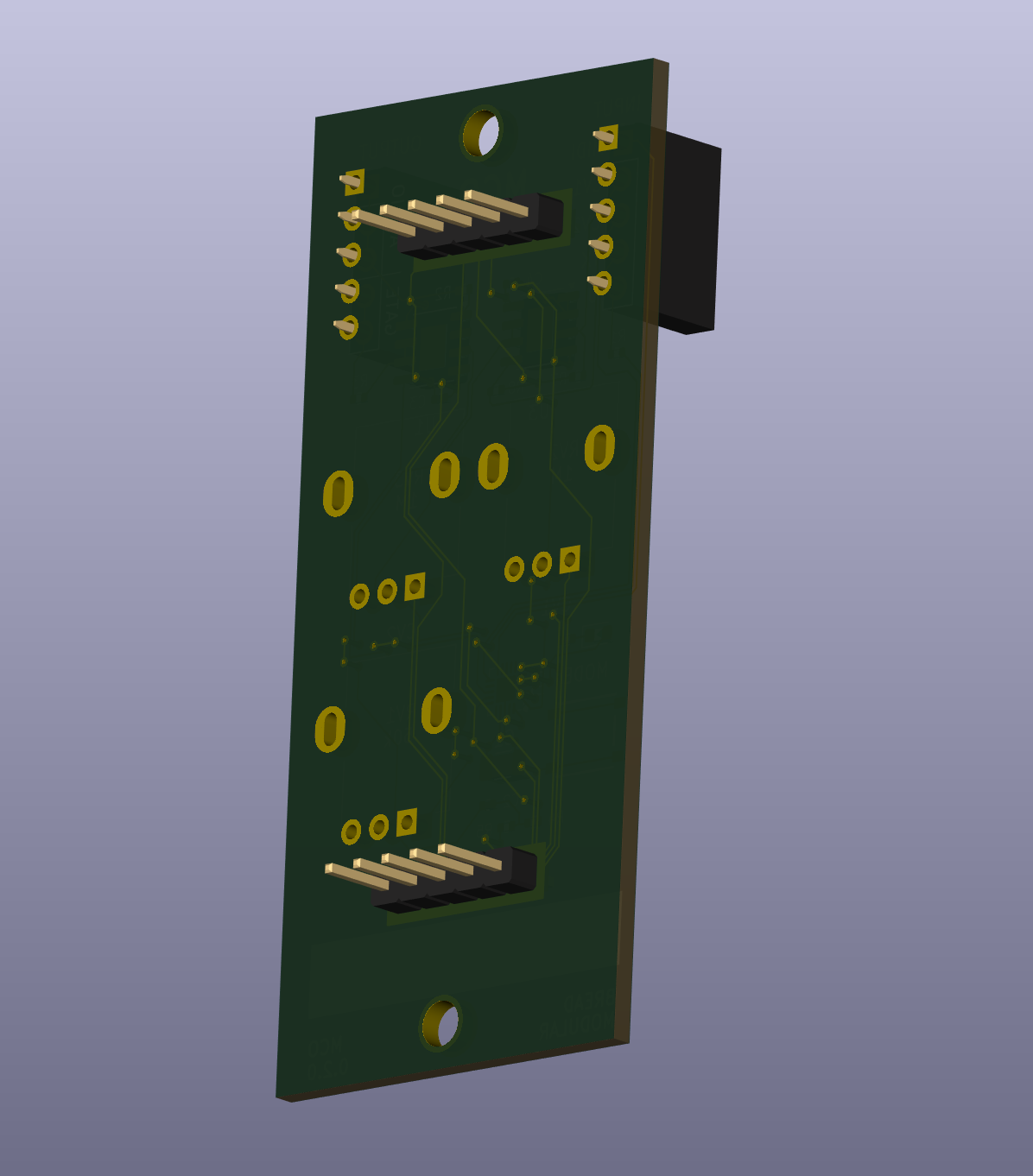 Power rails of a Bread Modular module